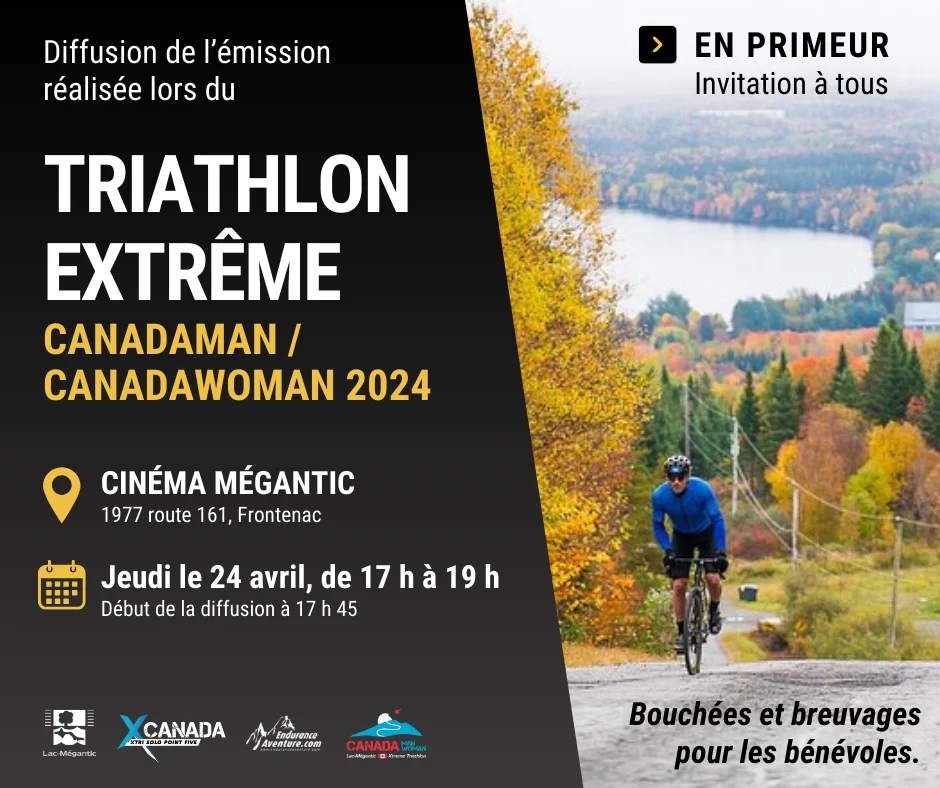 Invitation à la grande première du film Canada Man/Woman XTRI World Tour 2024